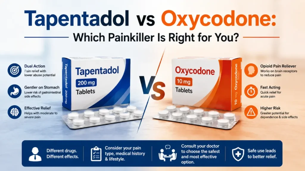 Tapentadol vs Oxycodone: Which Painkiller Is Right for You?